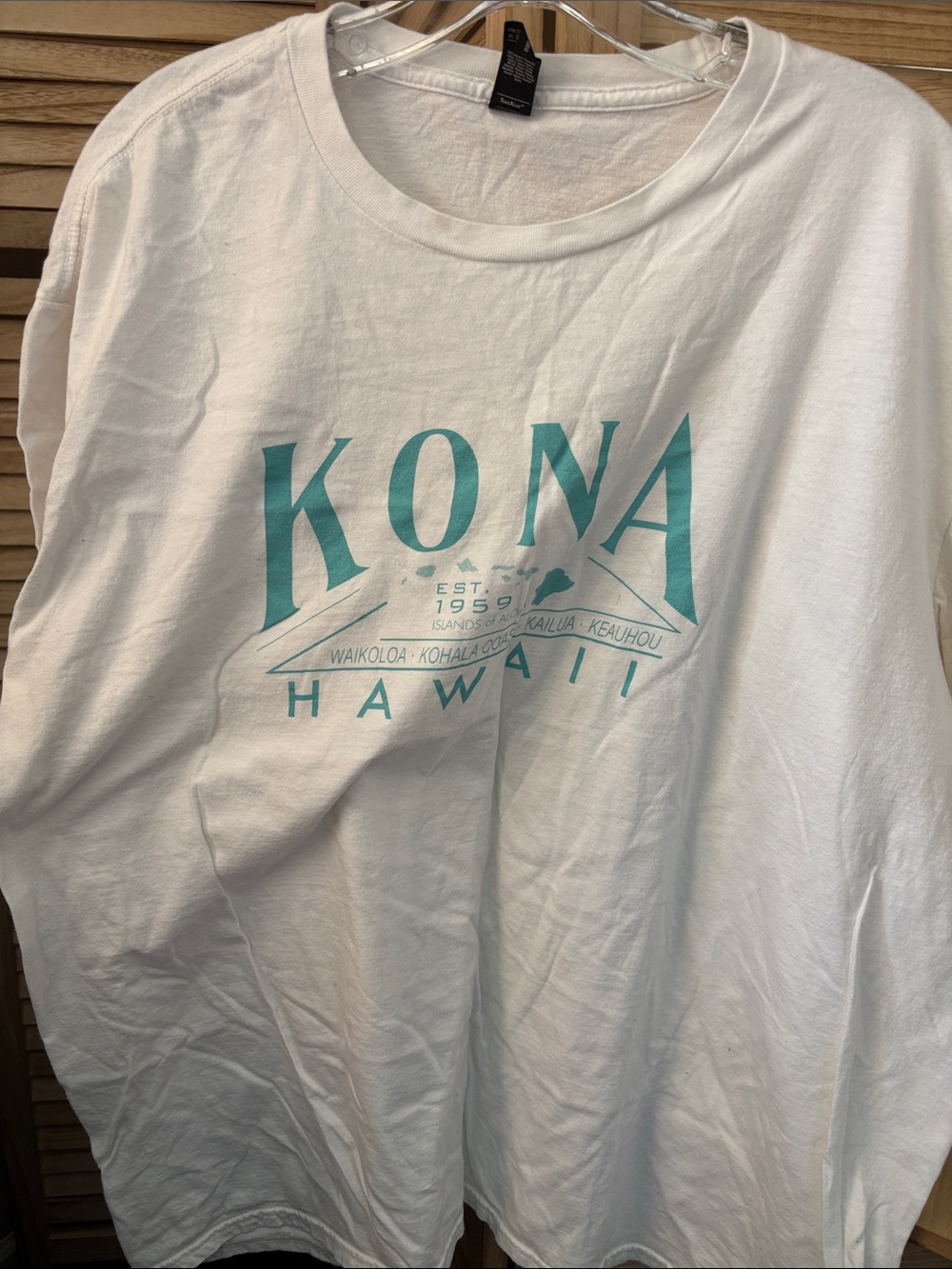 KONA Hawaii White Graphic Tee 2Xl
